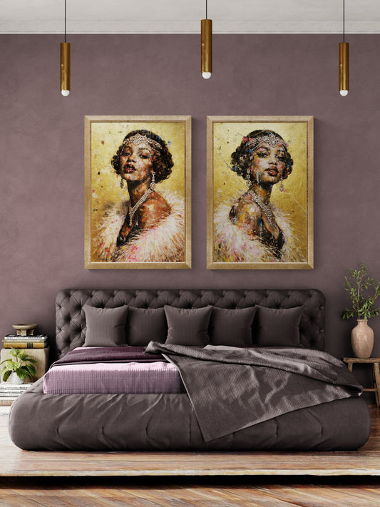 The Jewel of Evening Matte Paper Poster - Art Deco Style