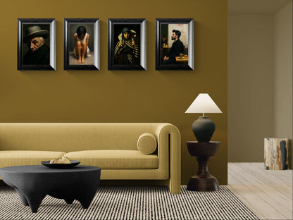 The Keeper Chiaroscuro-Lit Matte Paper Poster - Rembrandt Style