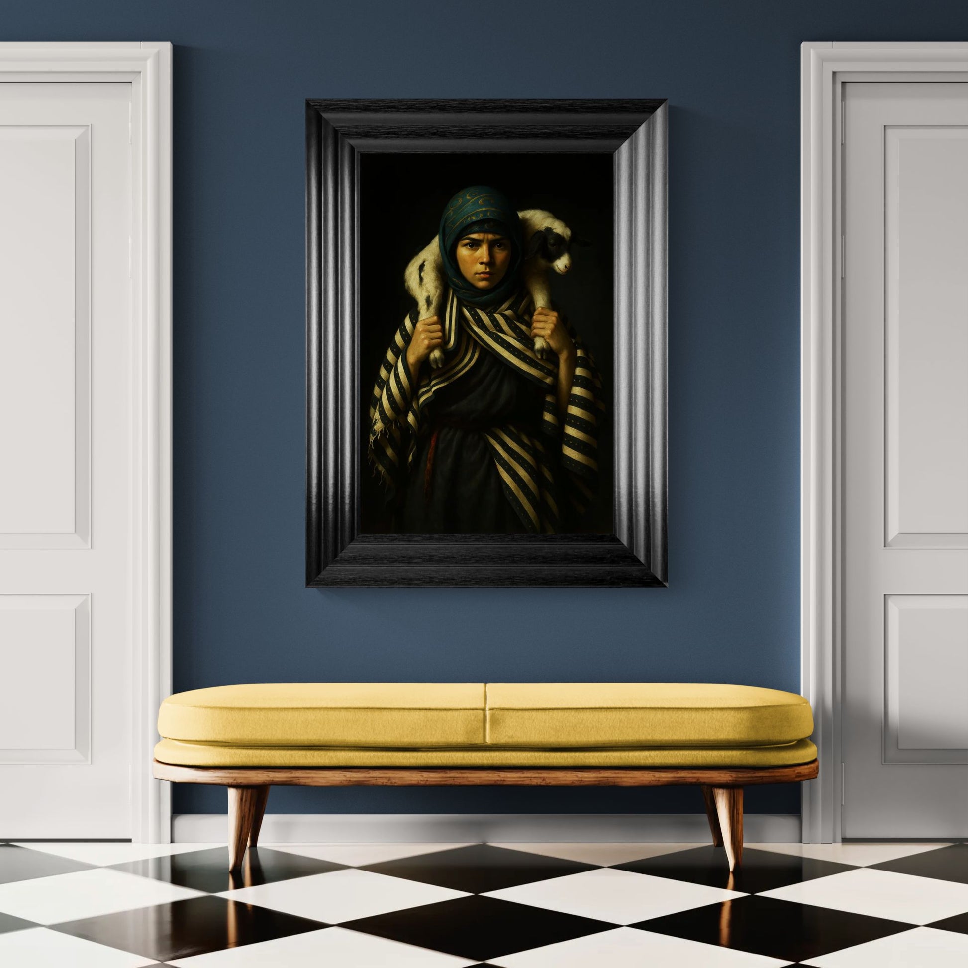 The Keeper Chiaroscuro-Lit Matte Paper Poster - Rembrandt Style
