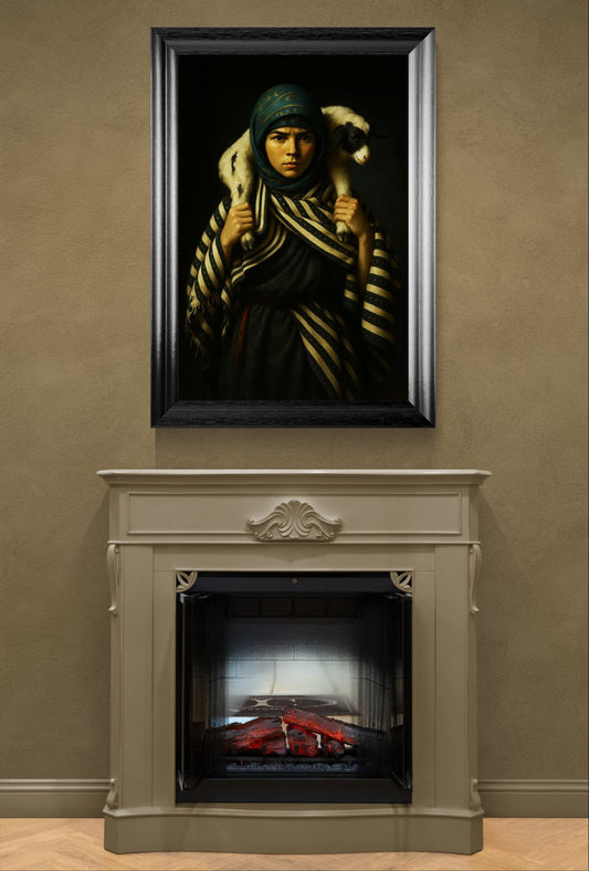 The Keeper Chiaroscuro-Lit Matte Paper Poster - Rembrandt Style