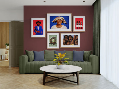 The Gentleman & The Guard Matte Paper Poster - Pop-Art Style