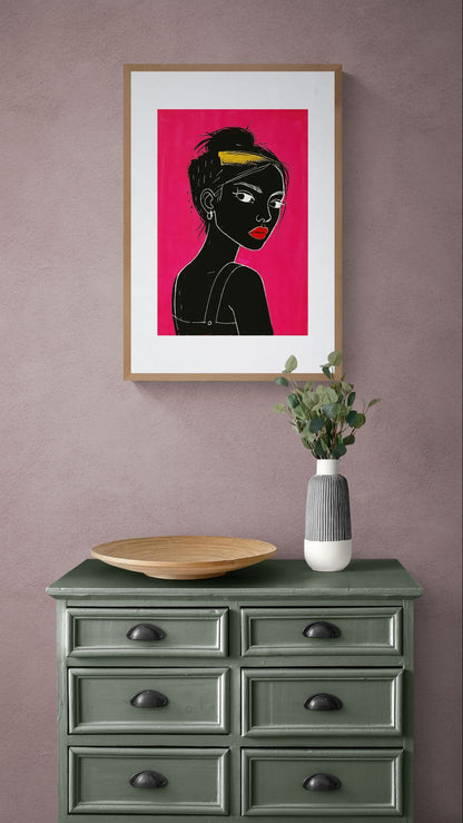 The Look Back Matte Paper Poster - Pop Art Style