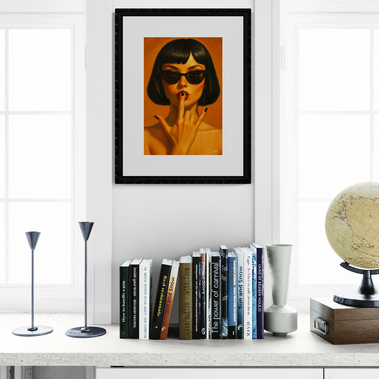 The Love Sign Retro-Fashion Matte Paper Poster - Pop Art