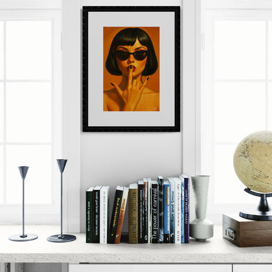 The Love Sign Retro-Fashion Matte Paper Poster - Pop Art