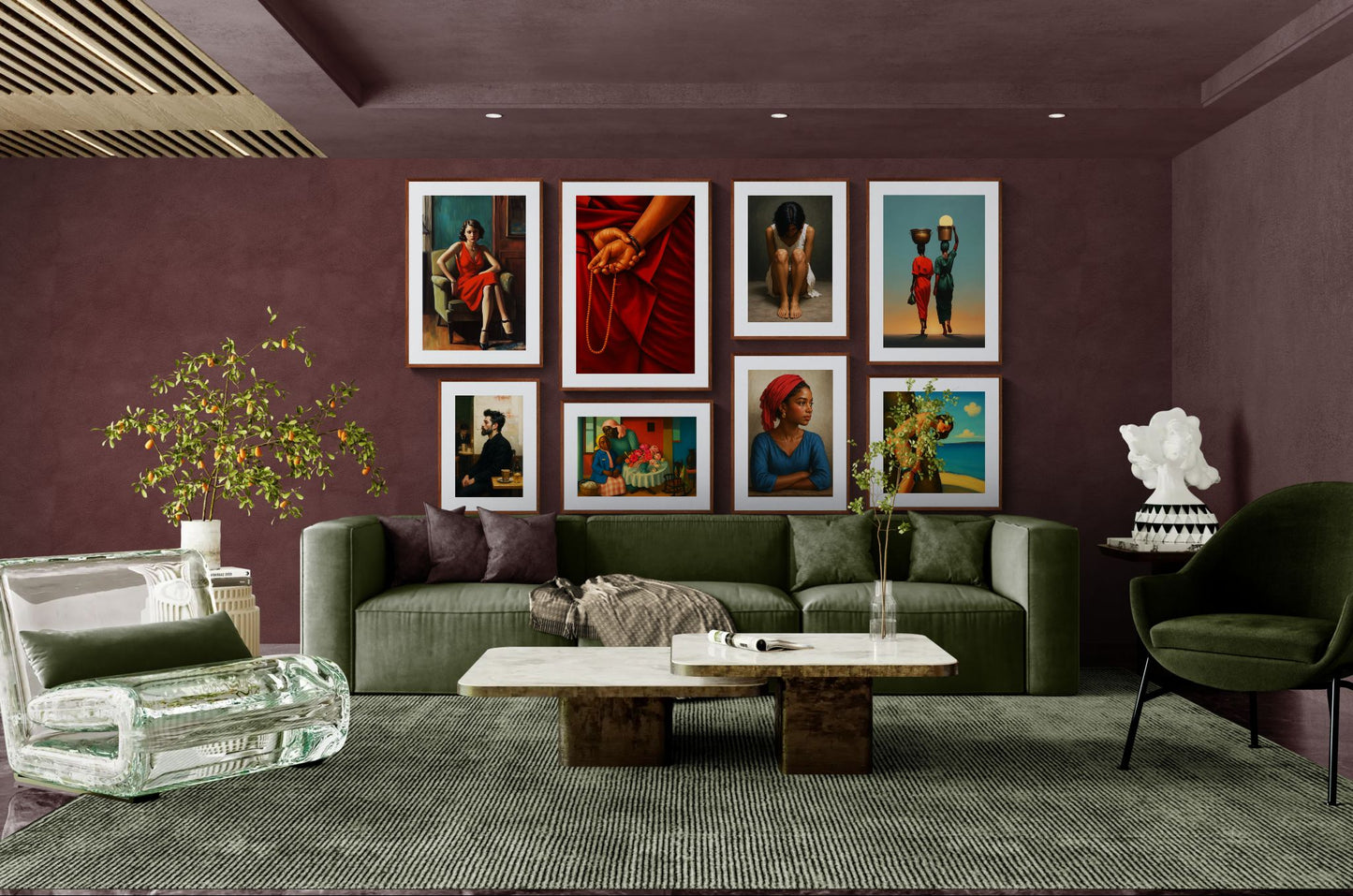 The Monk’s Hands Contemporary-Realist Matte Paper Poster