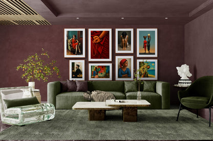 The Monk’s Hands Contemporary-Realist Matte Paper Poster