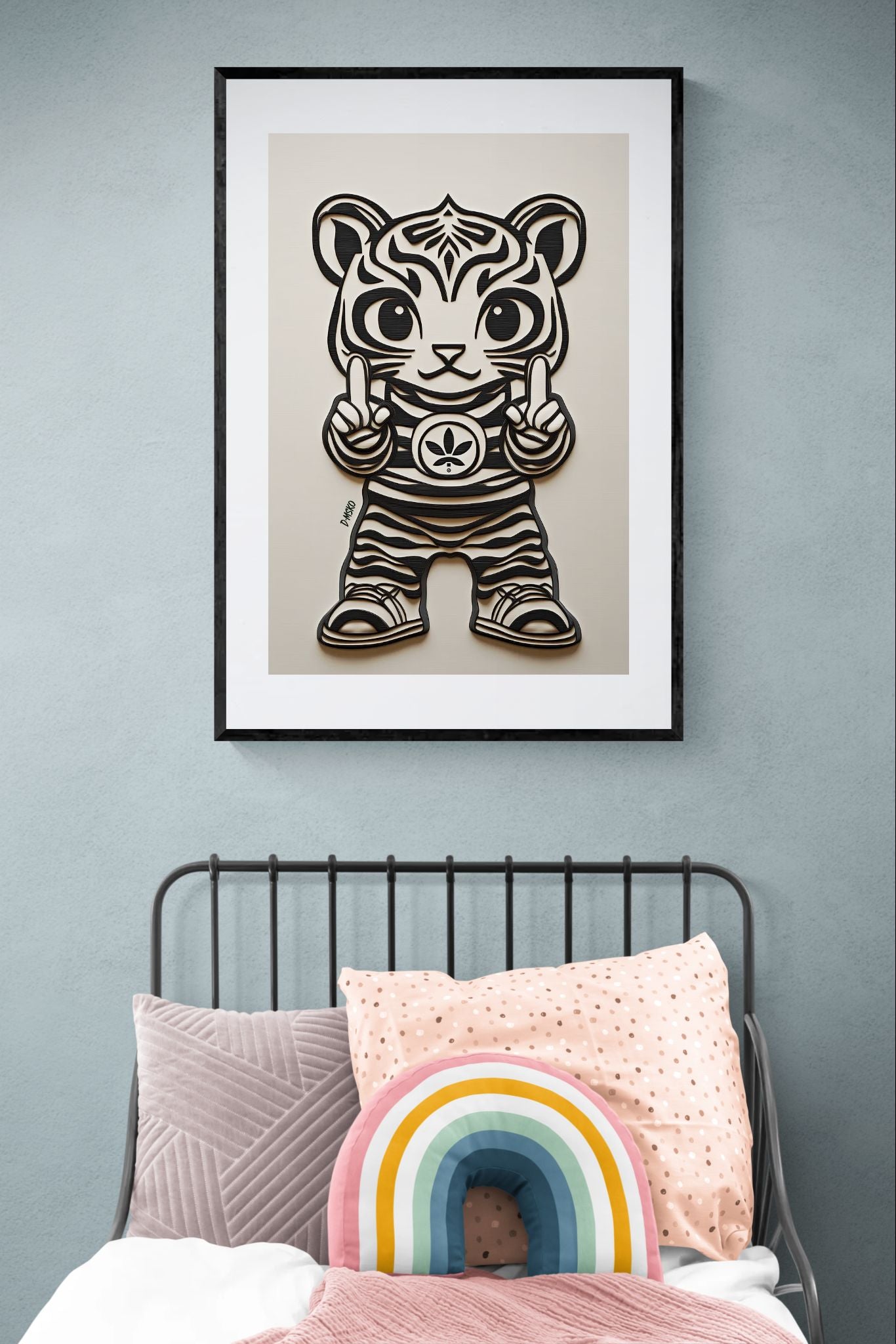 The Peaceful Rebel Cut-Paper Matte Paper Poster - Pop Art