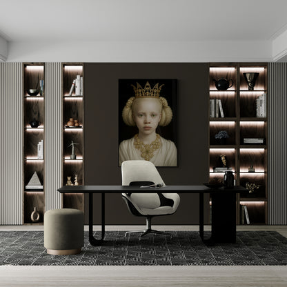 The Pearl Crowned Innocence Matte Paper Poster - Old Master Style