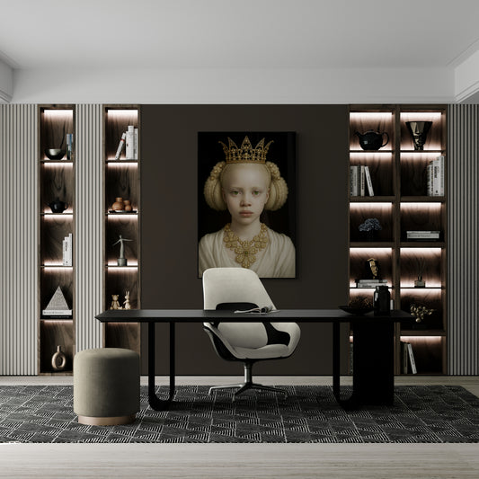 The Pearl Crowned Innocence Matte Paper Poster - Old Master Style