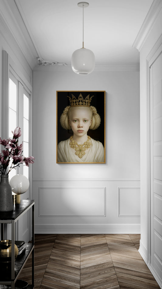 The Pearl Crowned Innocence Matte Paper Poster - Old Master Style