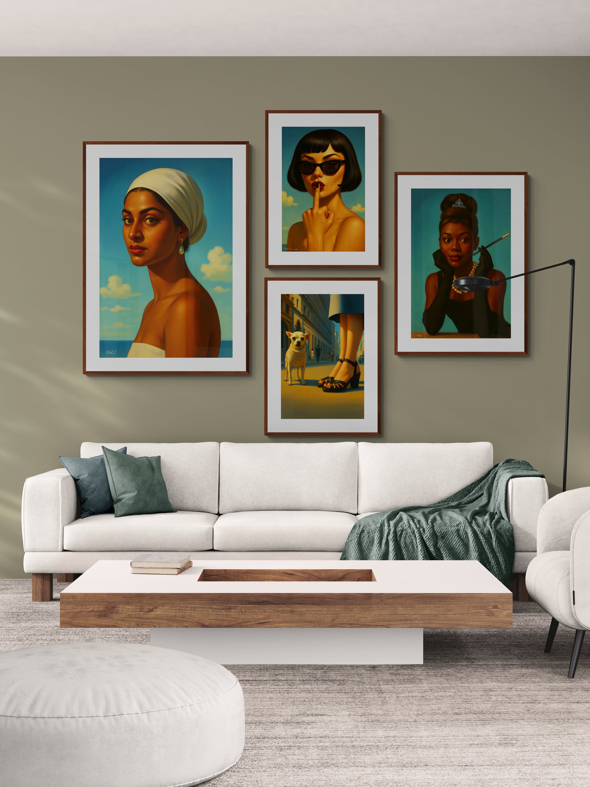 Her Tiffany’s Moment Retro-Glamour Matte Paper Poster