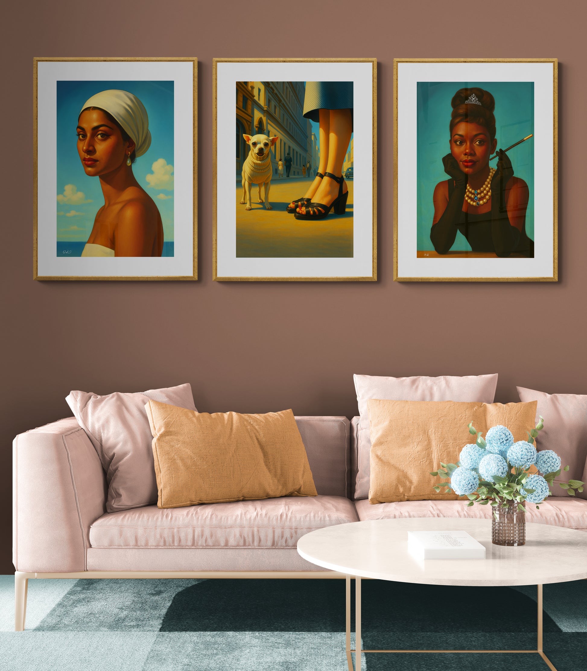 Her Tiffany’s Moment Retro-Glamour Matte Paper Poster