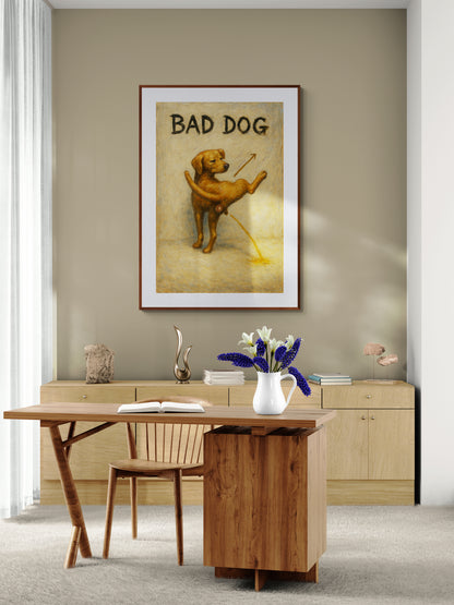 The Playful Outlaw Vintage-Humor Matte Paper Poster - Retro Signage