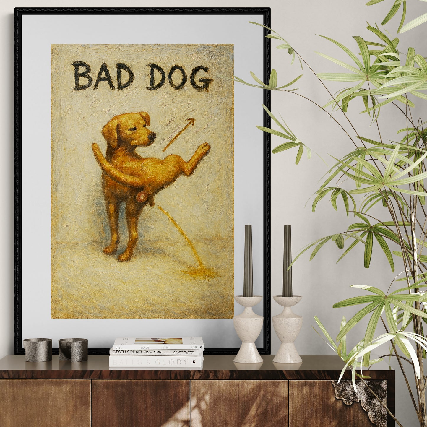 The Playful Outlaw Vintage-Humor Matte Paper Poster - Retro Signage