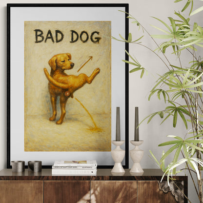 The Playful Outlaw Vintage-Humor Matte Paper Poster - Retro Signage