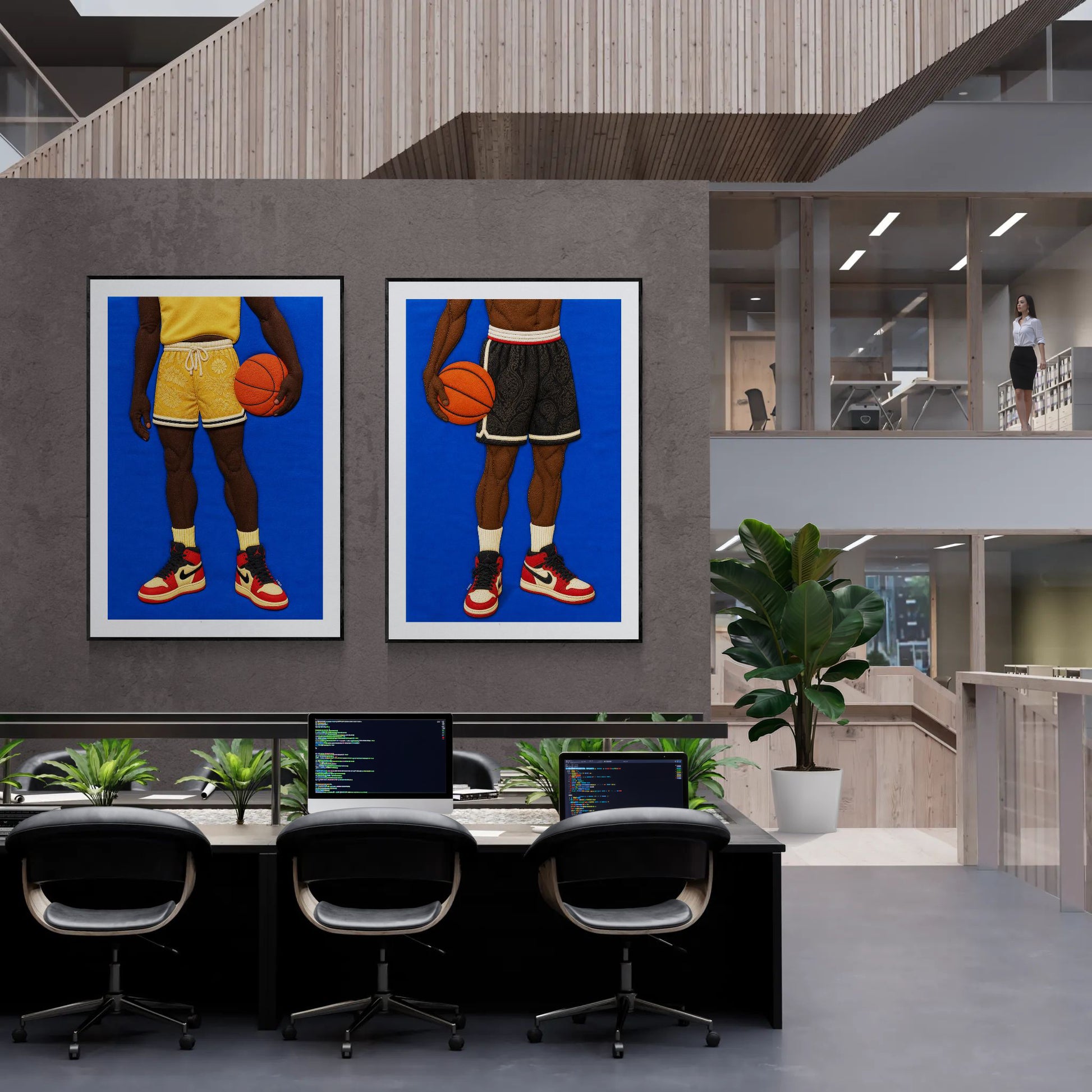 The Quiet Dribble Quilt-Inspired Museum Quality Matte Paper Poster