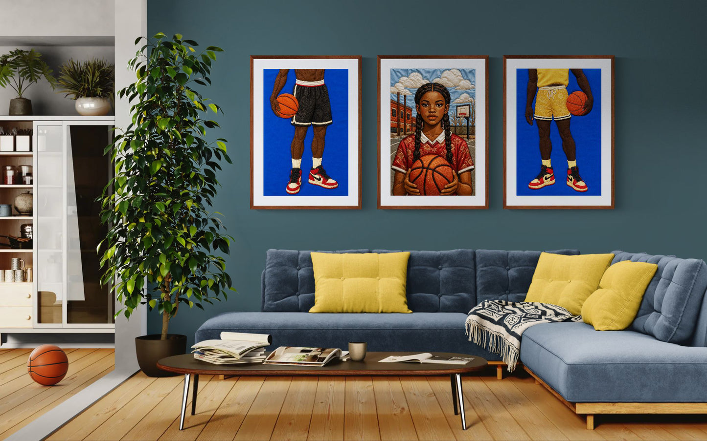 The Quiet Dribble Quilt-Inspired Museum Quality Matte Paper Poster