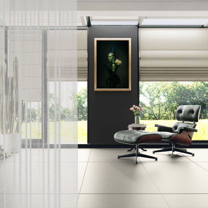 The Quiet Enchantress Matte Paper Print - Baroque Chiaroscuro