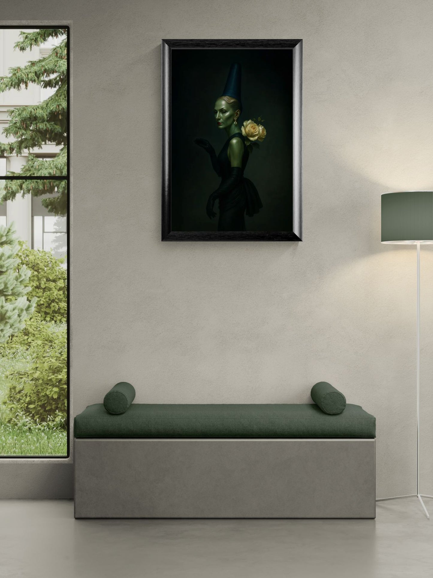 The Quiet Enchantress Matte Paper Print - Baroque Chiaroscuro