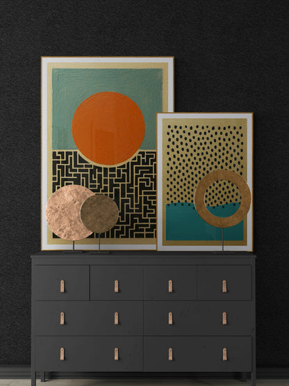The Rising Maze Geometric Matte Paper Poster - Minimalist