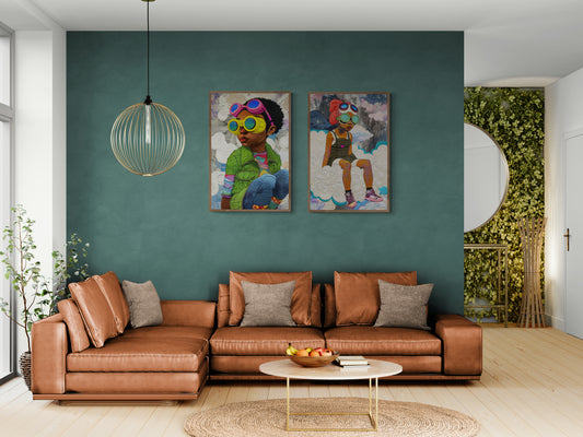 Seeker Quilt-Inspired Poster on Matte Paper - Afrofuturism