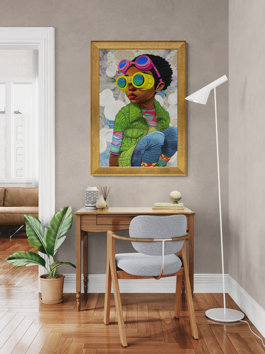 Seeker Quilt-Inspired Poster on Matte Paper - Afrofuturism