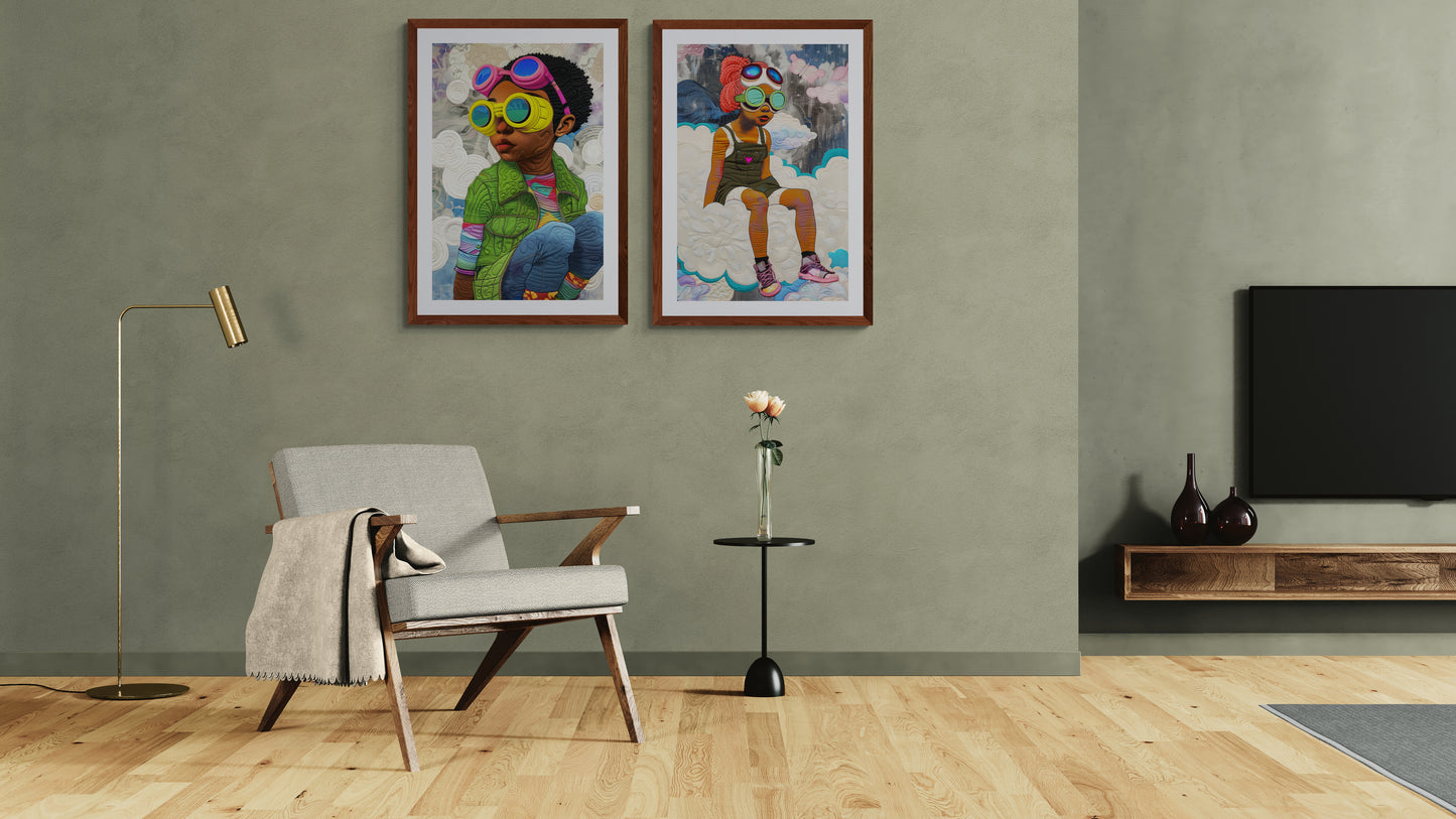 Seeker Quilt-Inspired Poster on Matte Paper - Afrofuturism