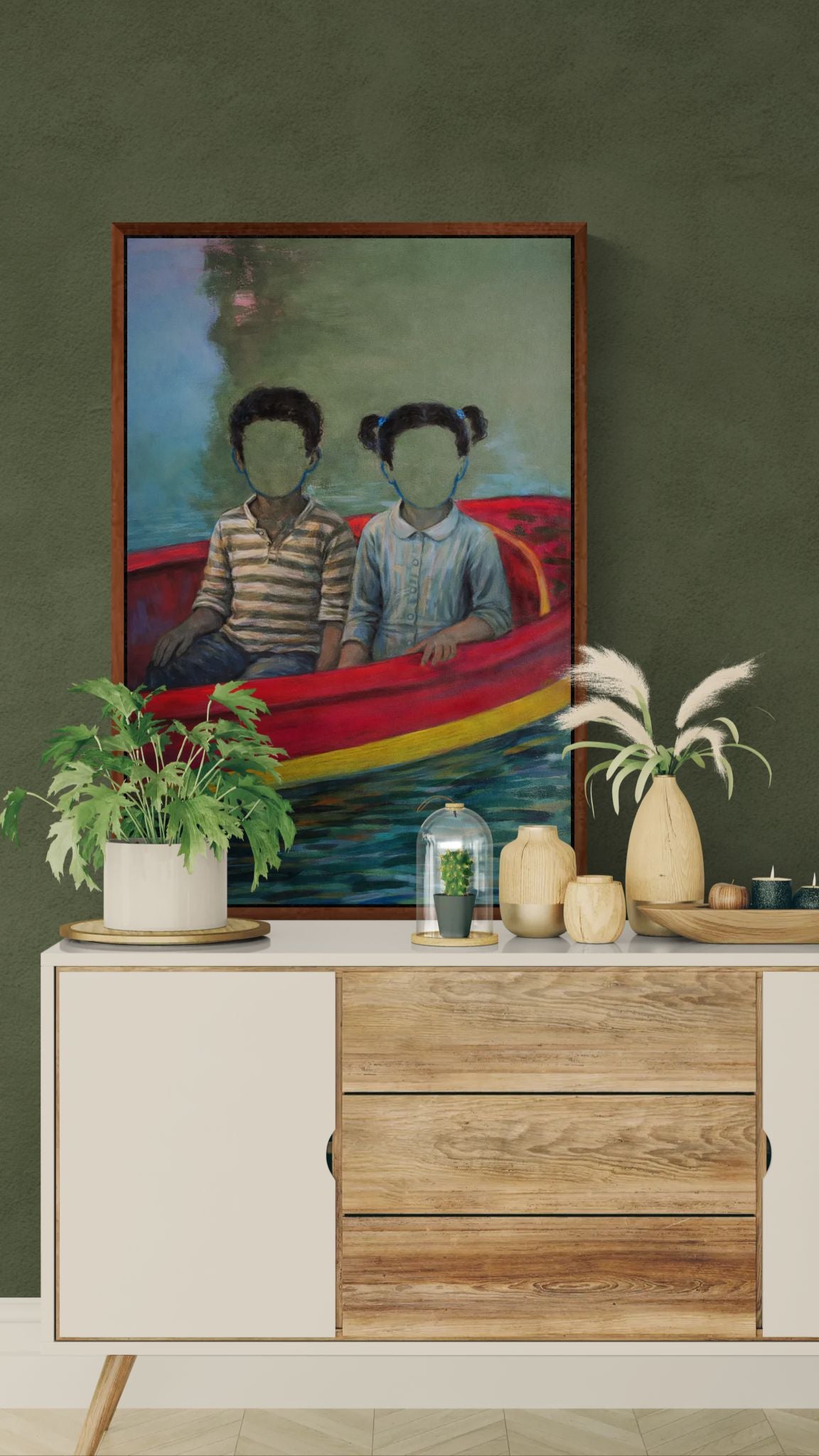 The Silent Crossing Surreal-Figurative Matte Paper Poster