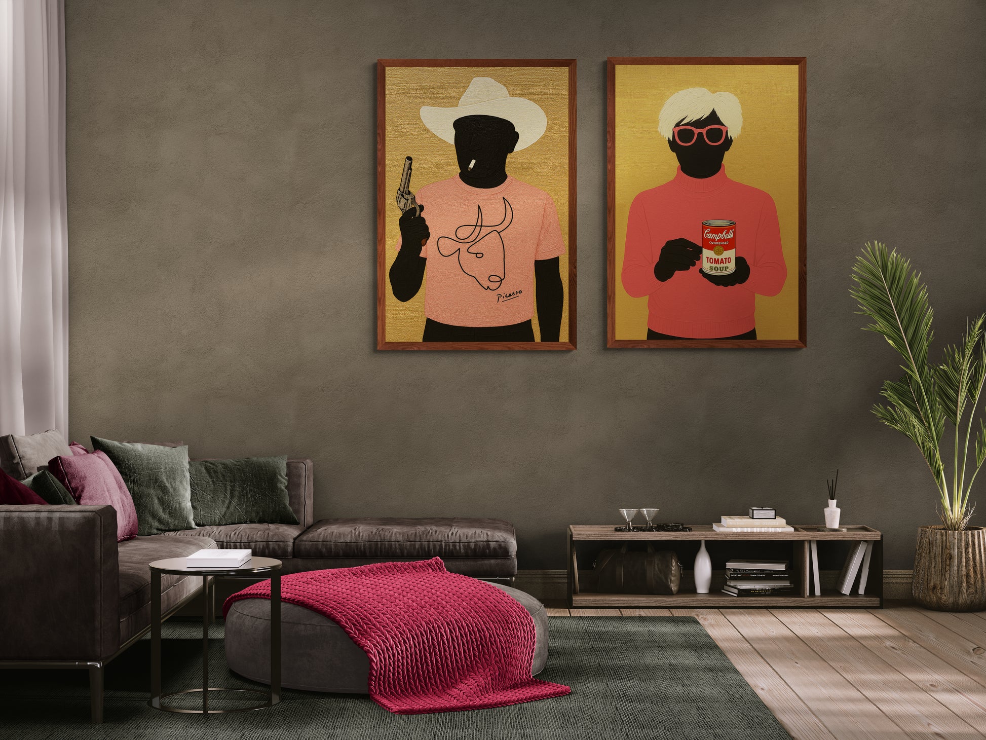 The Silent Gunslinger Pop-Art Matte Paper Poster - Picasso Style