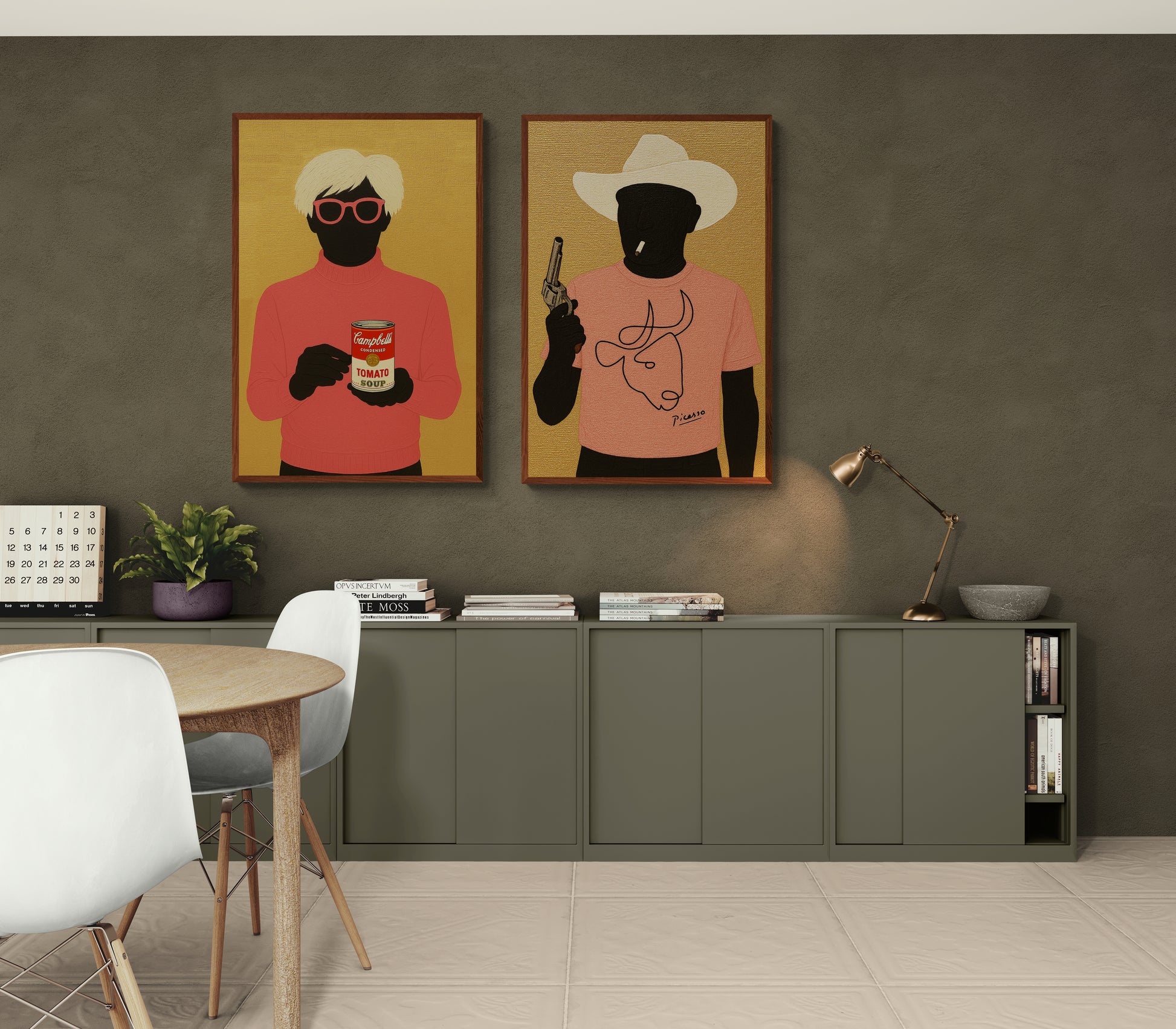 Soup Icon Pop-Art Matte Paper Poster with a Warhol-inspired twist