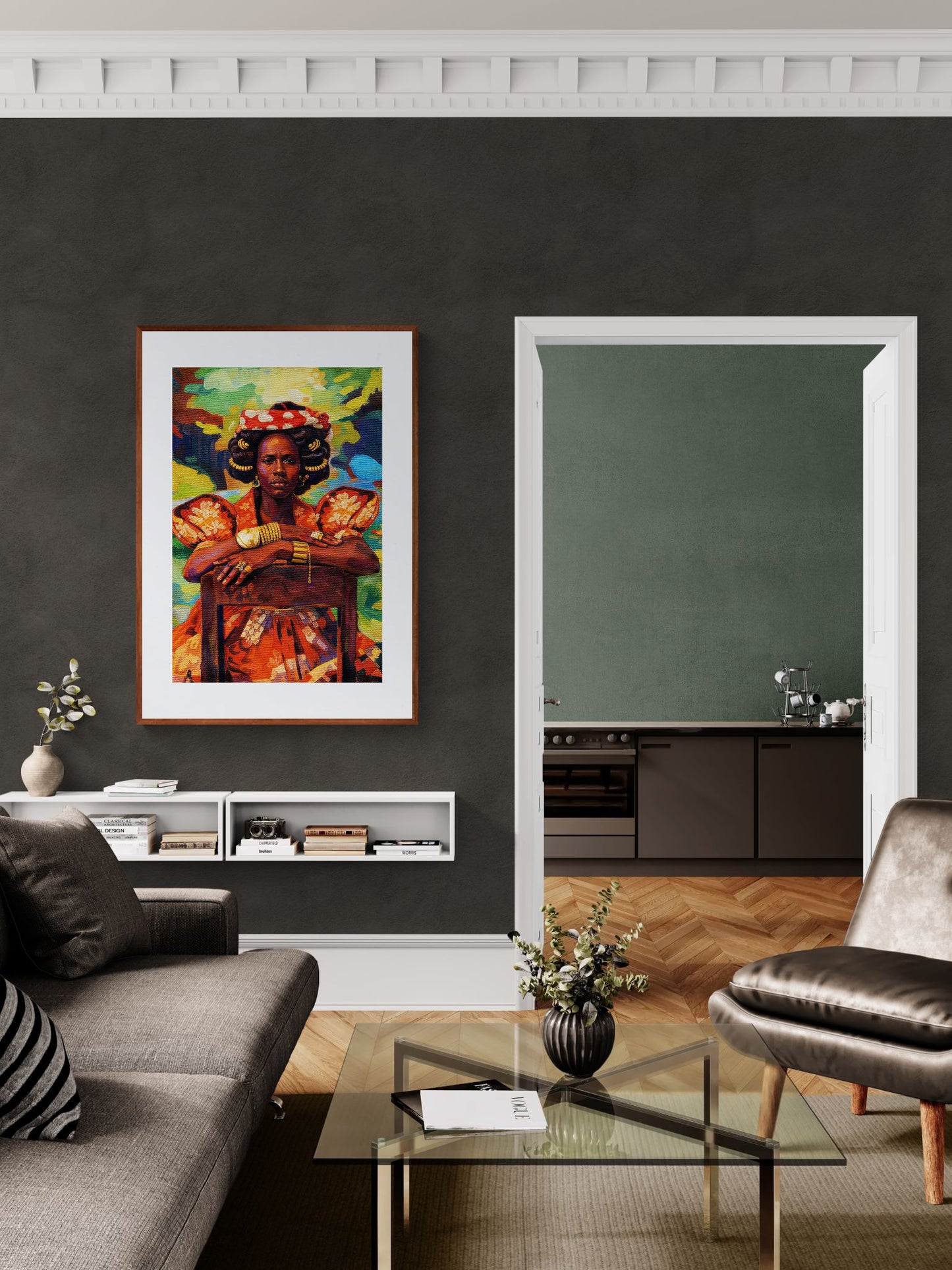 The Still Empress Afrocentric Matte Paper Poster - Pop Art Style