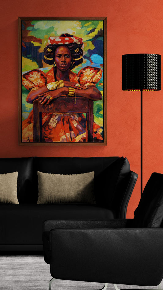 The Still Empress Afrocentric Matte Paper Poster - Pop Art Style