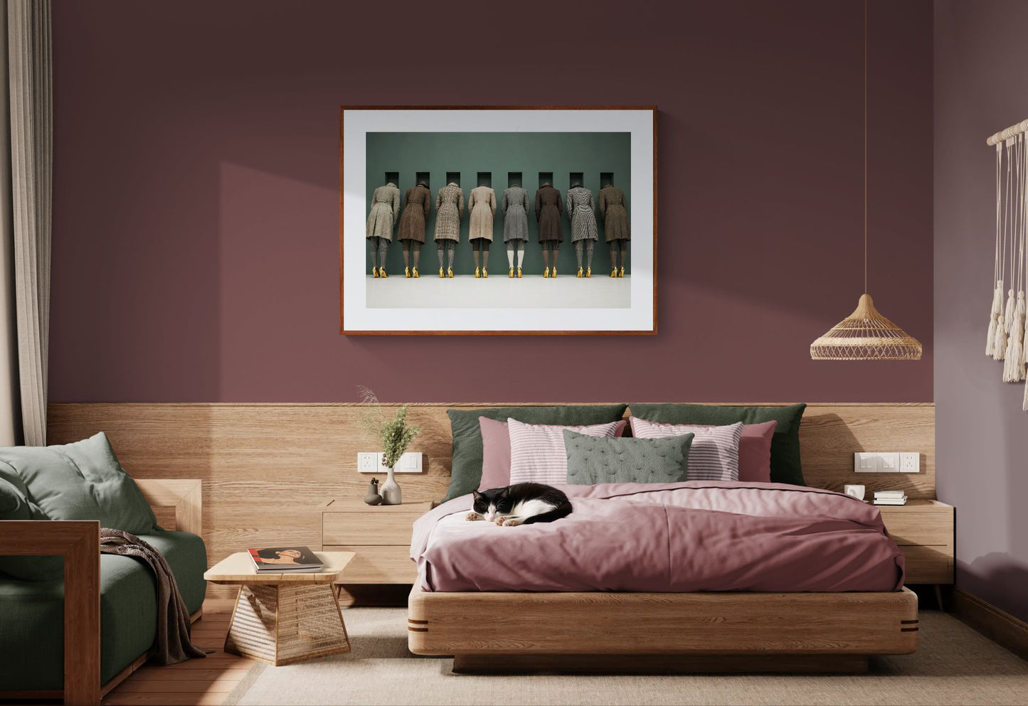 The Waiting Wall Museum-Quality Matte Paper Poster - Surrealist Style