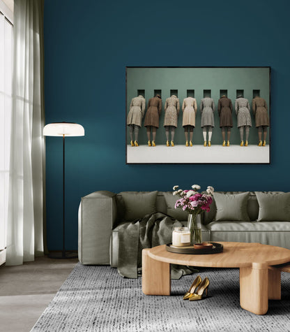 The Waiting Wall Museum-Quality Matte Paper Poster - Surrealist Style
