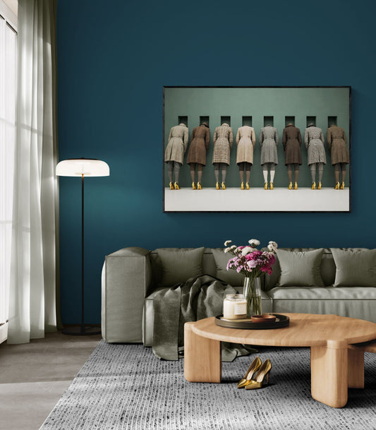 The Waiting Wall Museum-Quality Matte Paper Poster - Surrealist Style