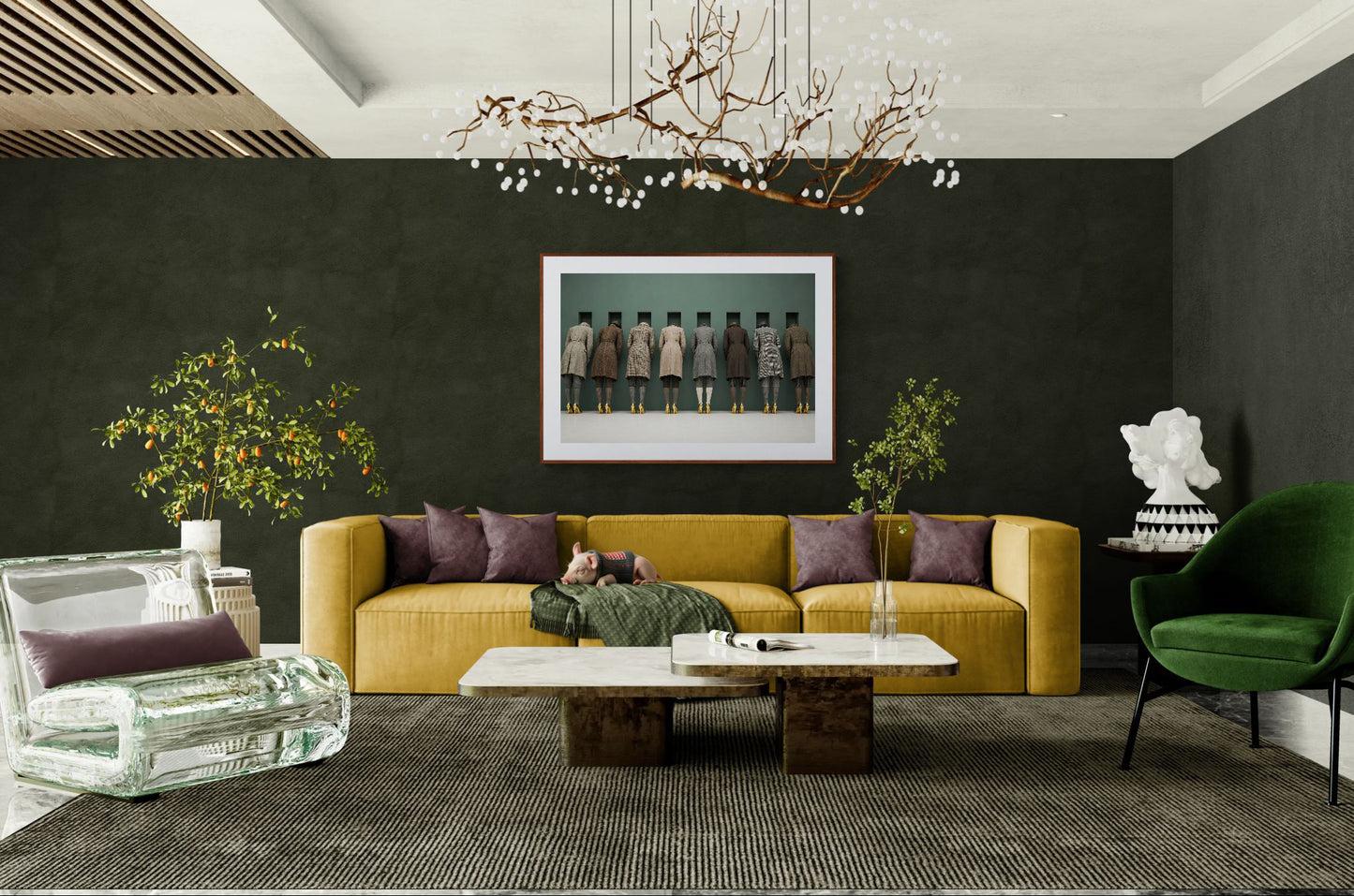 The Waiting Wall Museum-Quality Matte Paper Poster - Surrealist Style