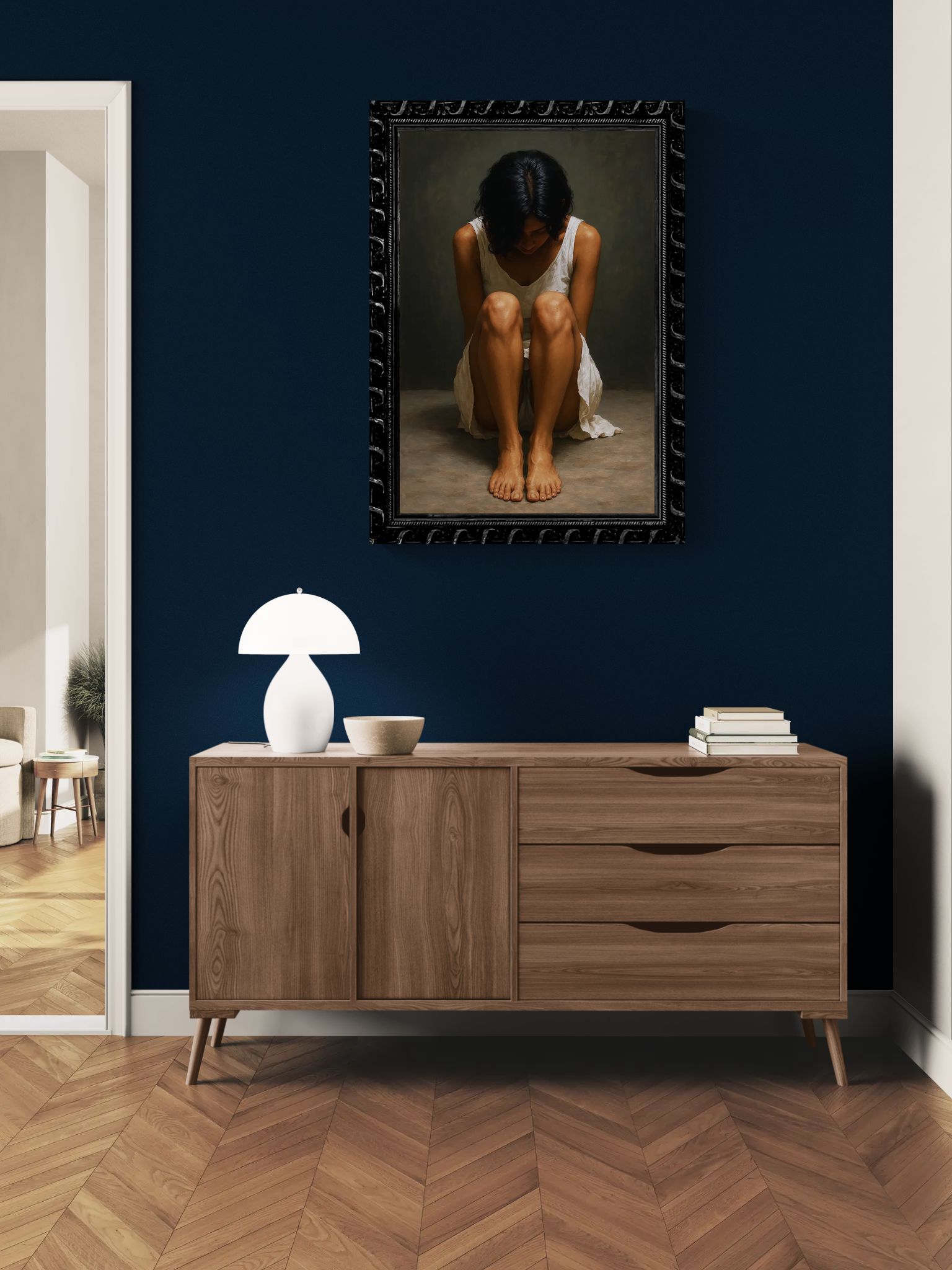 The Weight of Being Photorealistic Matte Paper Poster