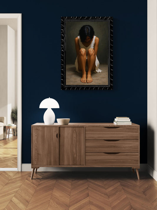 The Weight of Being Photorealistic Matte Paper Poster
