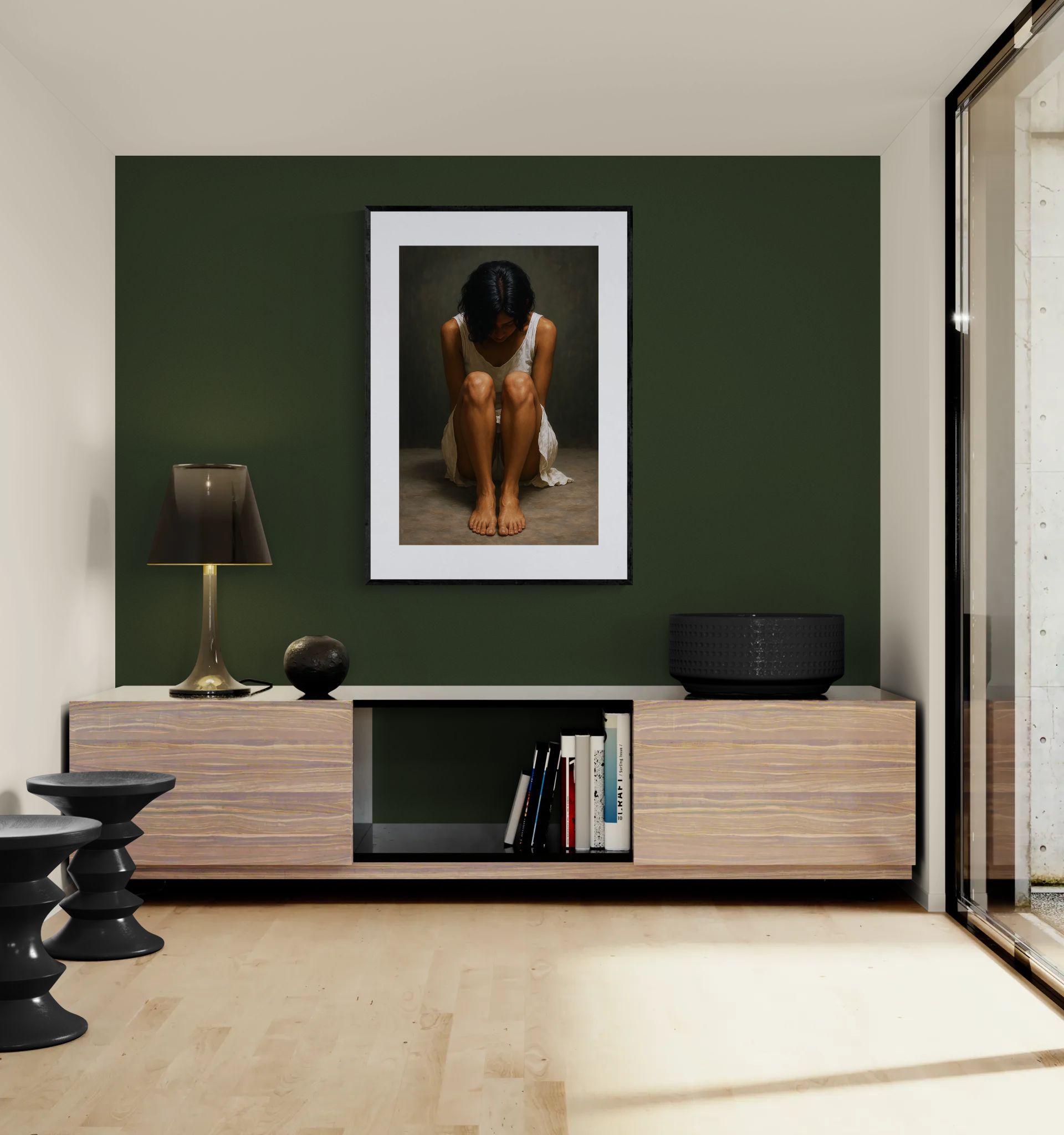 The Weight of Being Photorealistic Matte Paper Poster