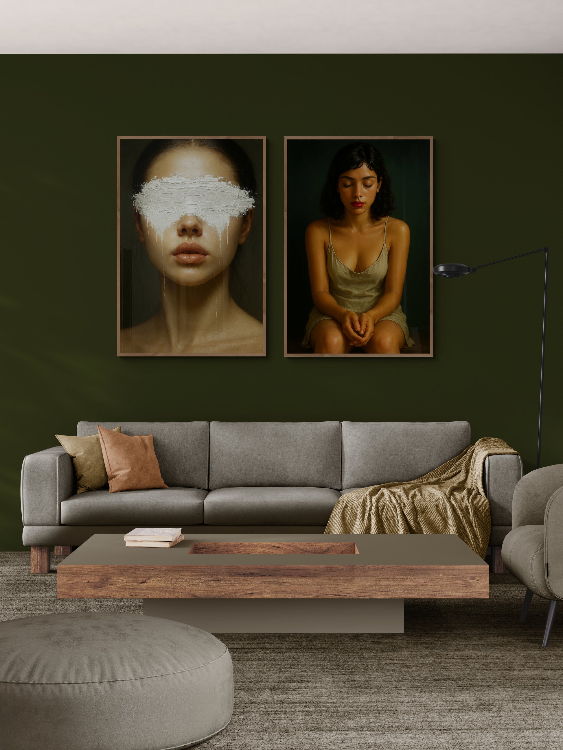 The Weight of Hidden Eyes Gallery-Style Matte Paper Poster