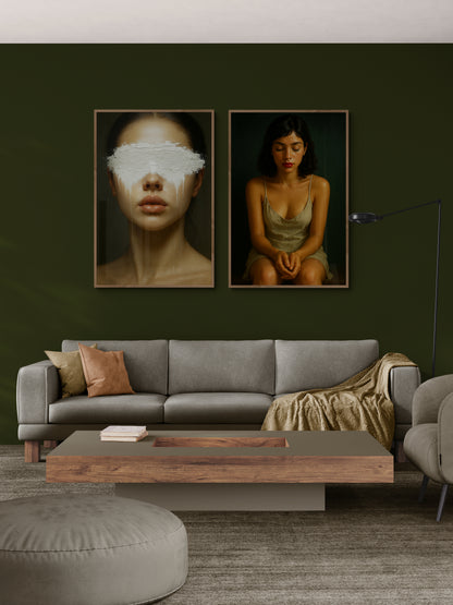 The Weight of Hidden Eyes Gallery-Style Matte Paper Poster