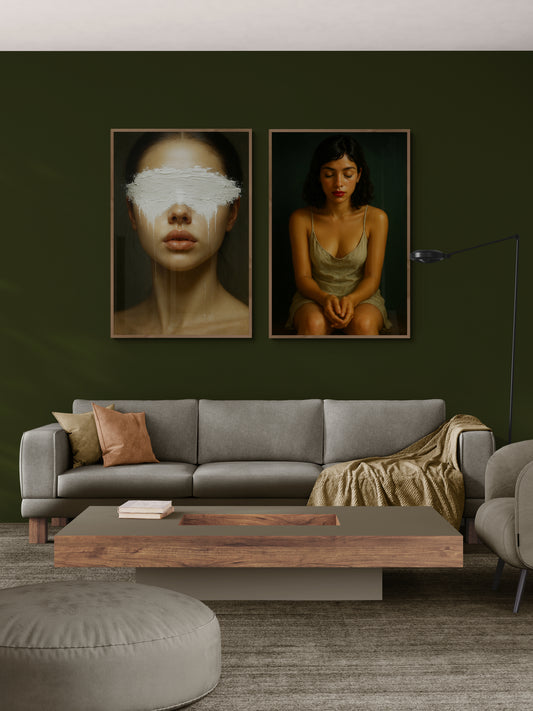 The Weight of Hidden Eyes Gallery-Style Matte Paper Poster