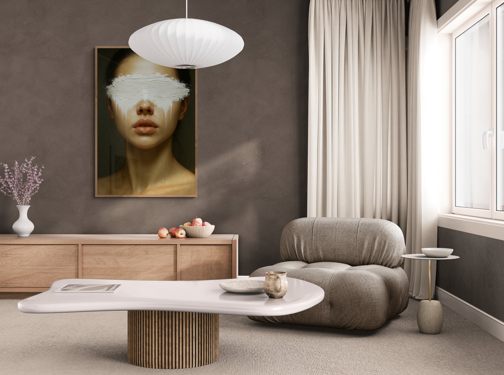 The Weight of Hidden Eyes Gallery-Style Matte Paper Poster