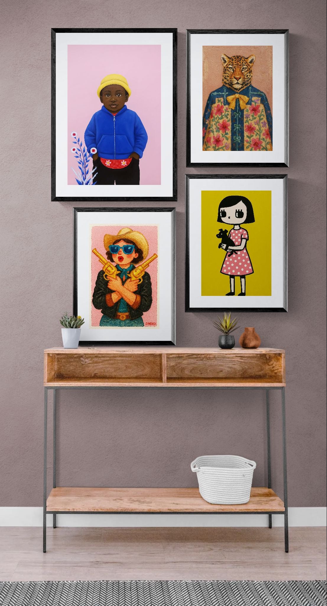 Tiny Wonder Afrocentric Matte Paper Poster - Minimalist Portrait