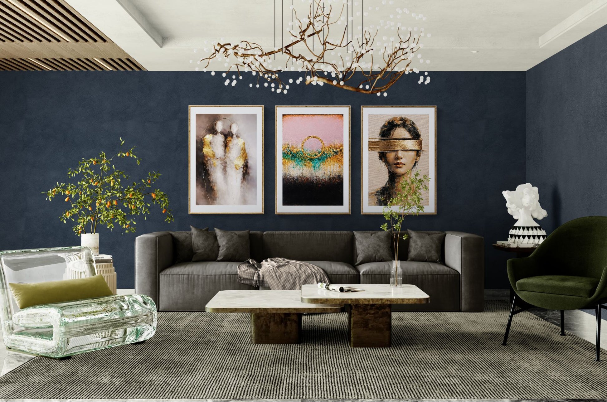 What Cannot Be Seen Gold-Banded Matte Paper Poster