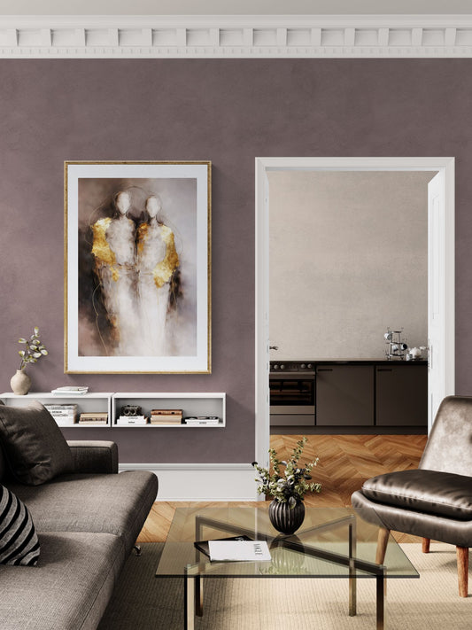 Together, Unspoken Matte Paper Poster - Abstract Expressionism