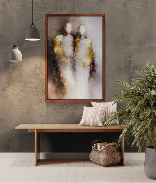 Together, Unspoken Matte Paper Poster - Abstract Expressionism
