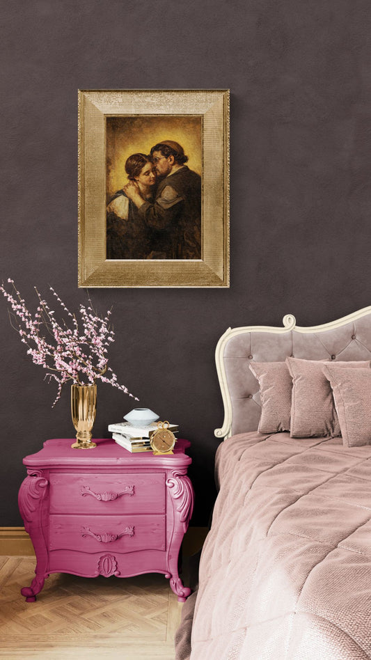 Touch Without Permission Warm-Toned Matte Paper Poster - Romantic