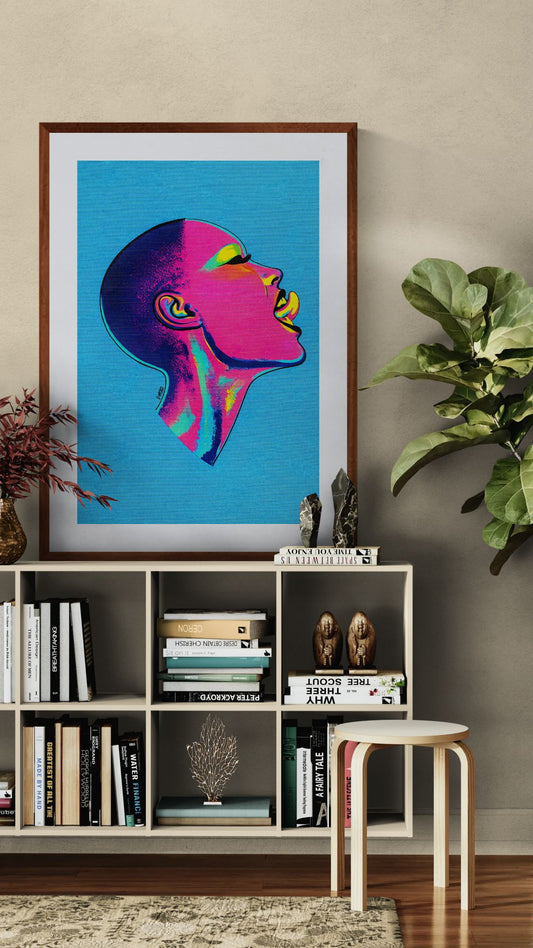 Unfiltered Joy Matte Paper Poster Bold-Feminine - Pop Art Style
