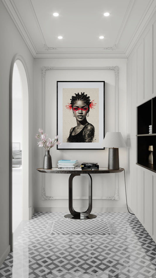 Untamed Gaze Street-Art Matte Paper Poster - Pop Art Style